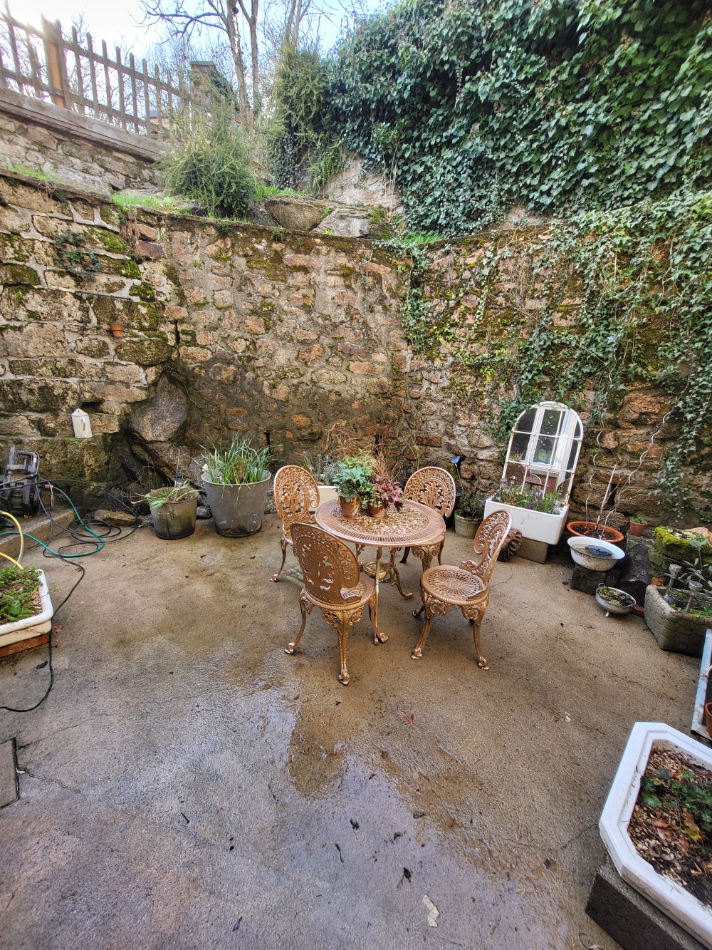 patio after pressure wash